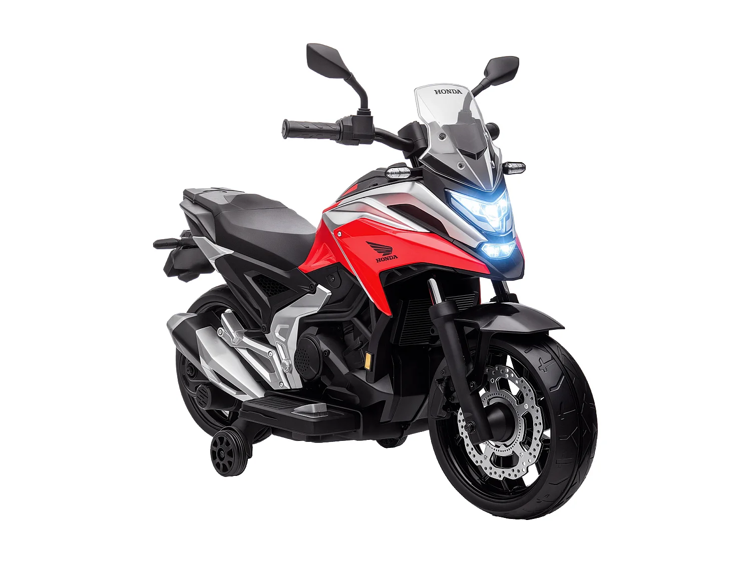 Moto elettrica per bambini 3-6 anni licenza honda in pp metallo rossa