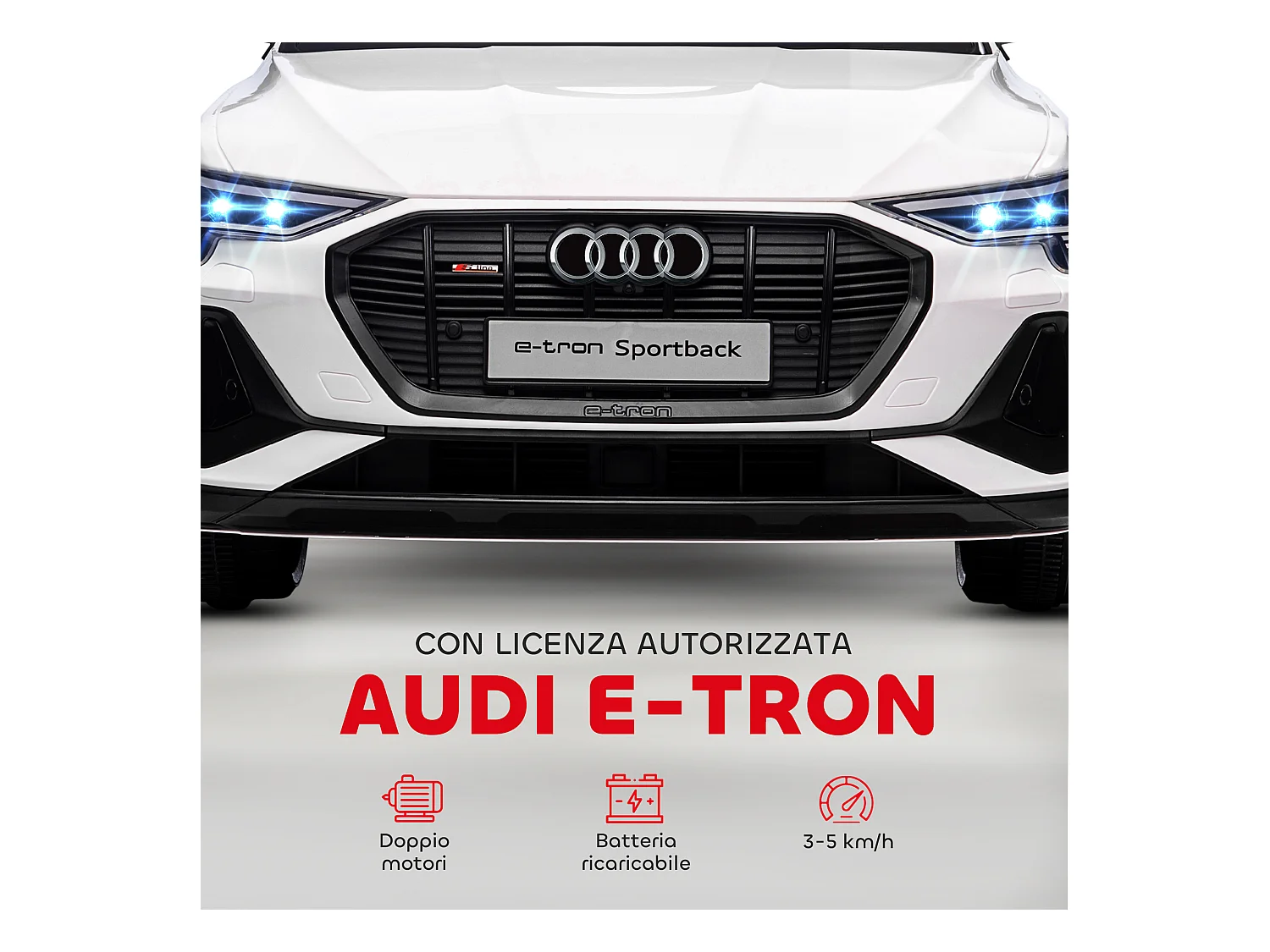 Macchina per bambini 3-5 anni 12v telecomando velocità 3-8km/h