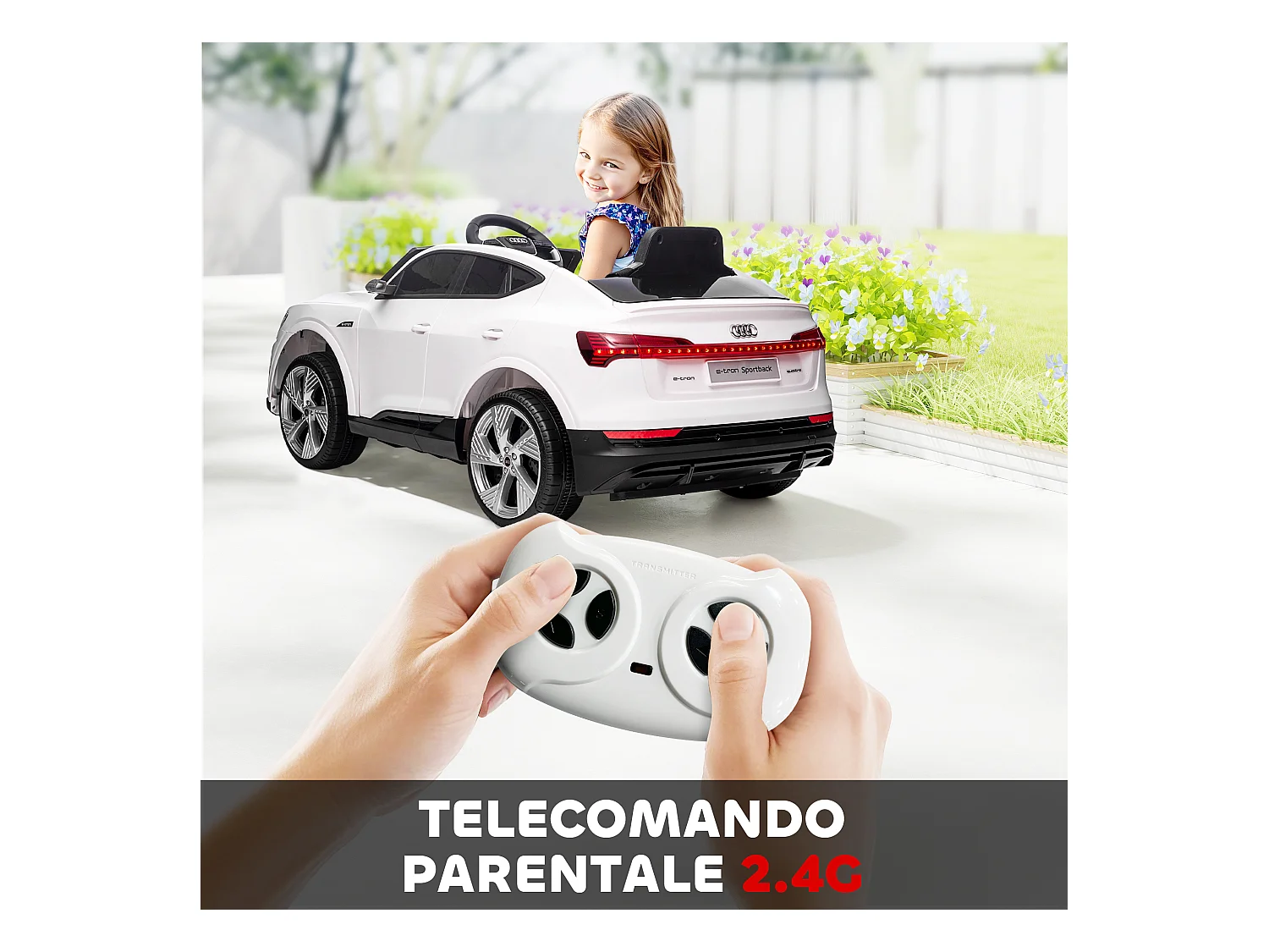 Macchina per bambini 3-5 anni 12v telecomando velocità 3-8km/h