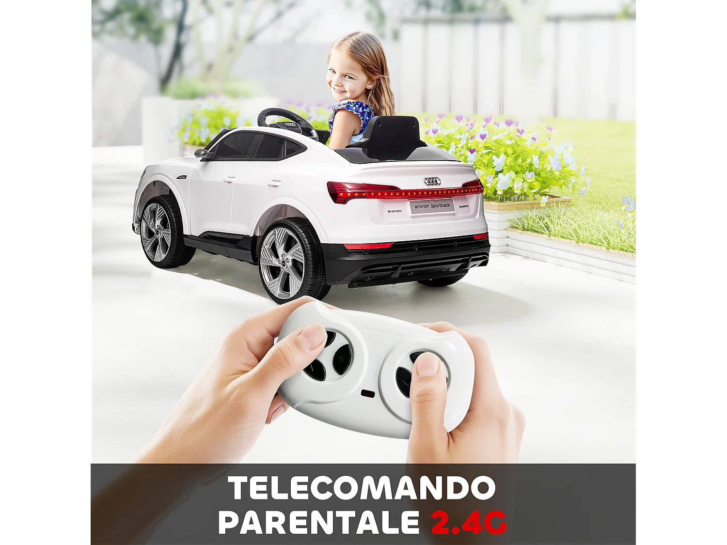 Macchina per bambini 3-5 anni 12v telecomando velocità 3-8km/h