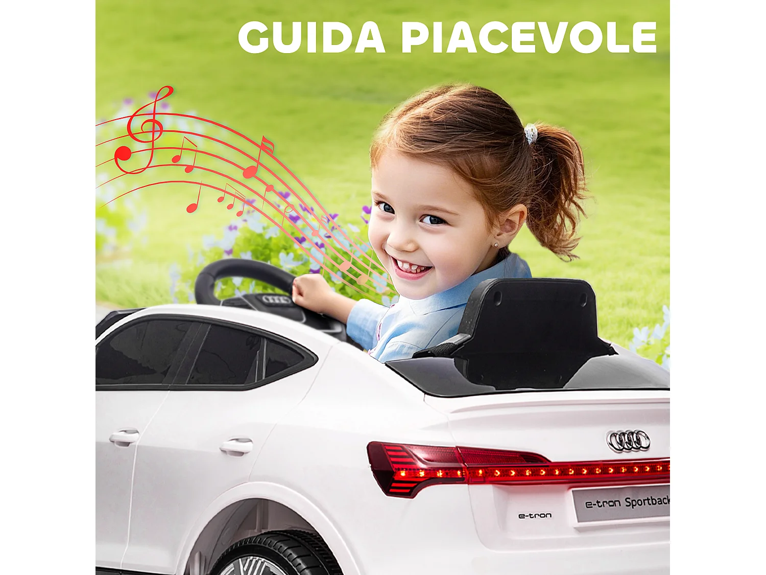 Macchina per bambini 3-5 anni 12v telecomando velocità 3-8km/h