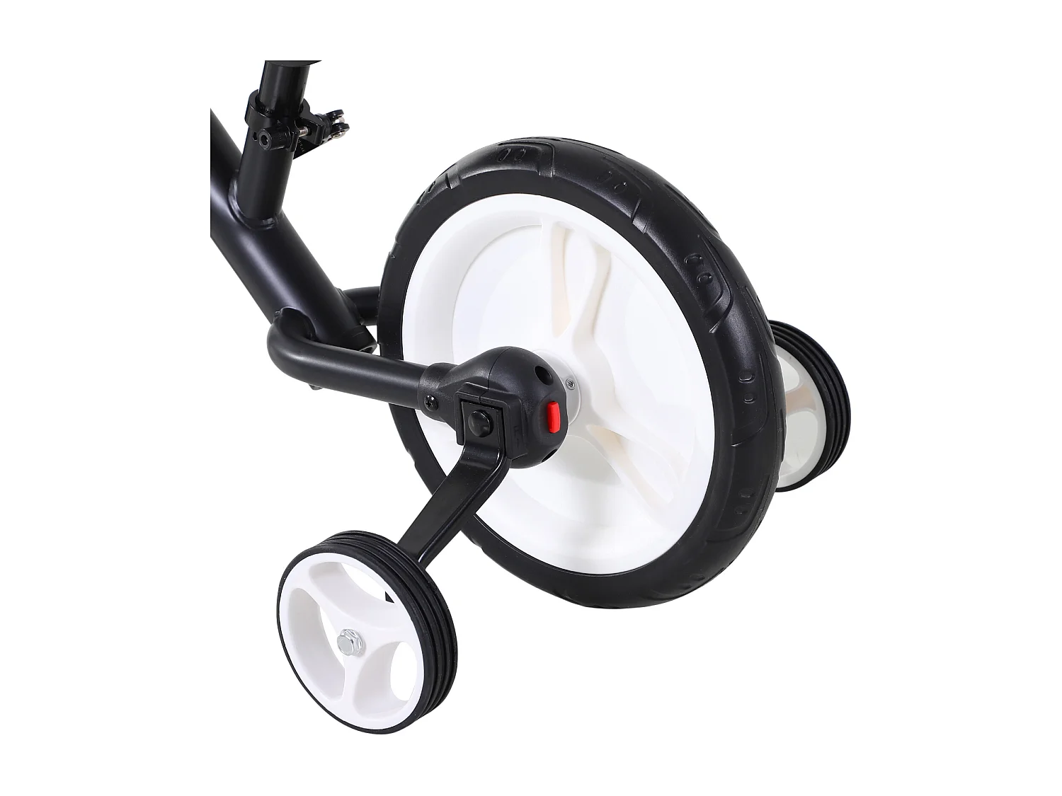 Bici senza pedali per bambini 2-5 anni sella regolabile e rotelle nero