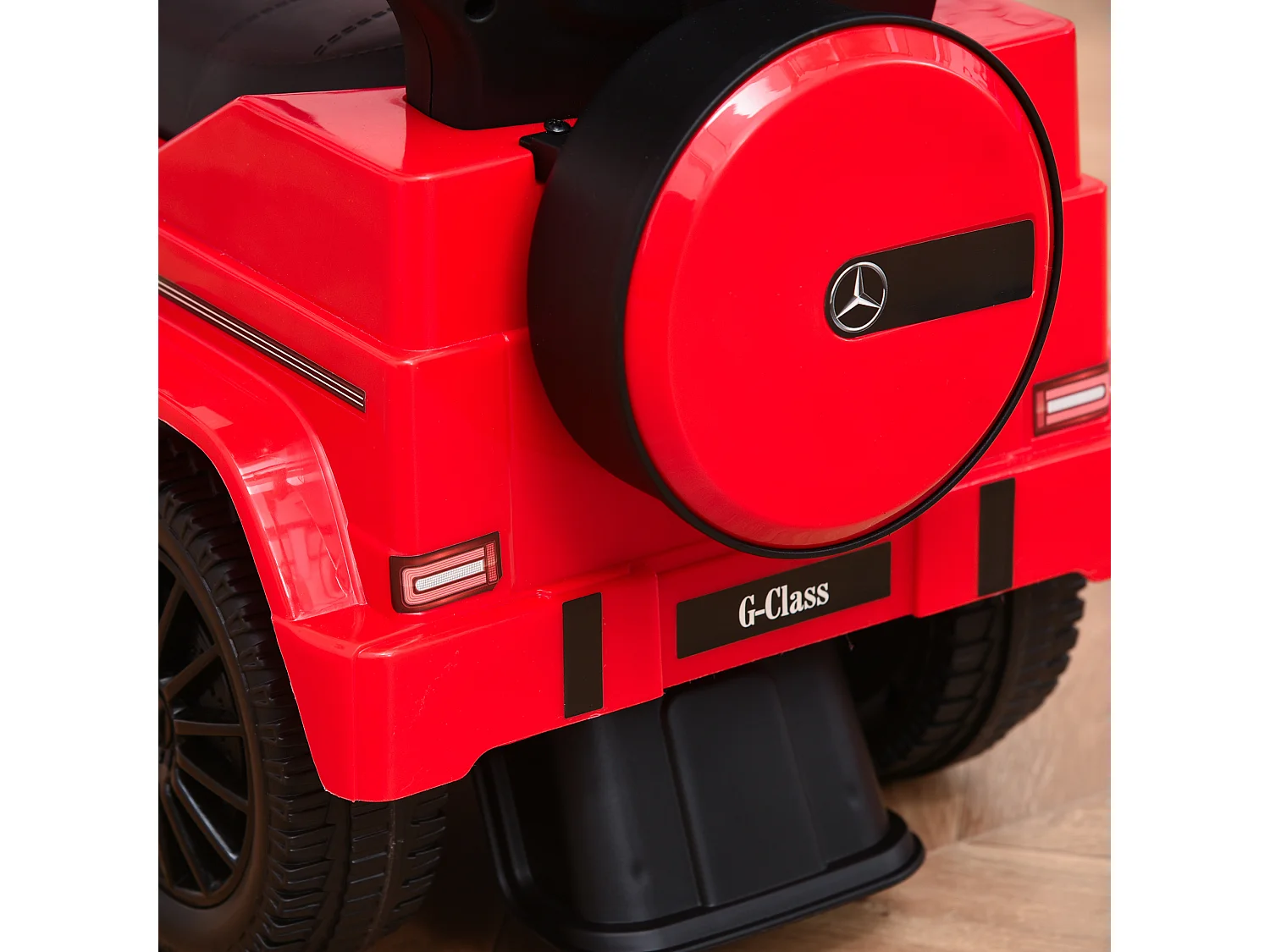 Macchina a spinta per bambini con tettuccio rosso