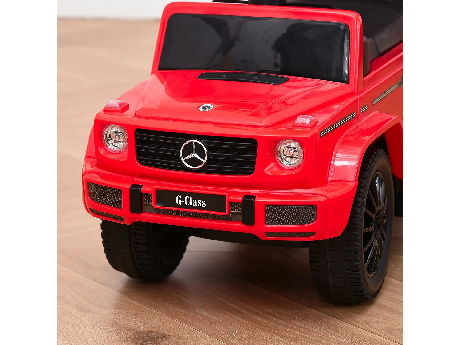 Macchina a spinta per bambini con tettuccio rosso