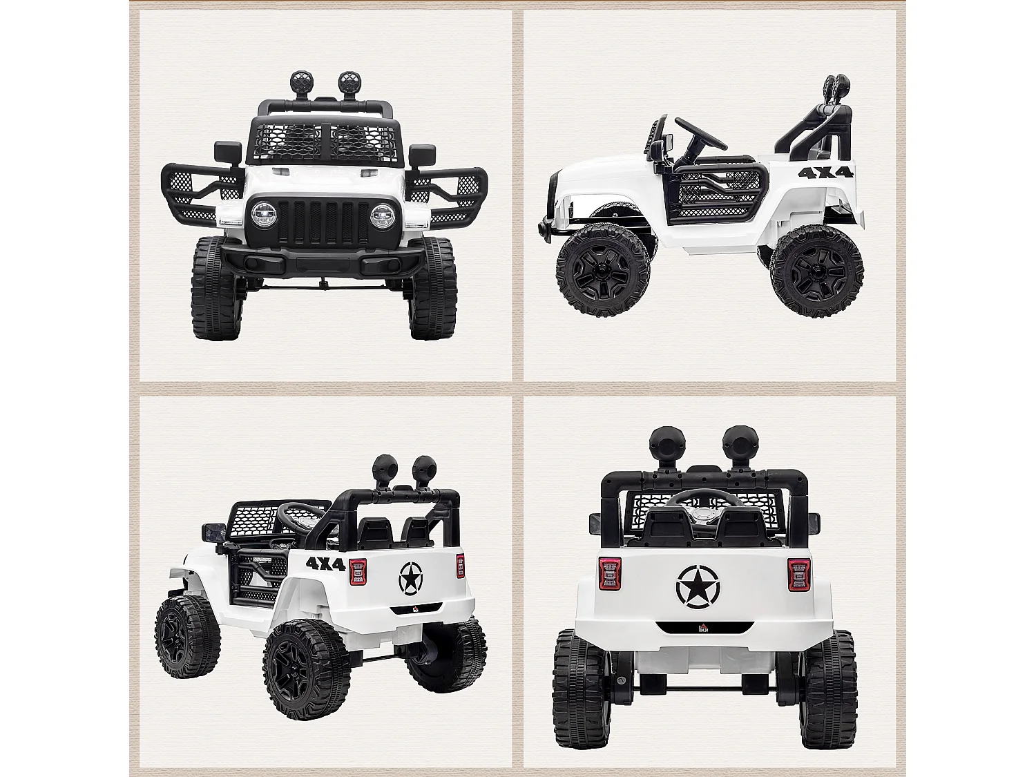 Macchina per bambini 12v jeep con telecomando 2 velocità