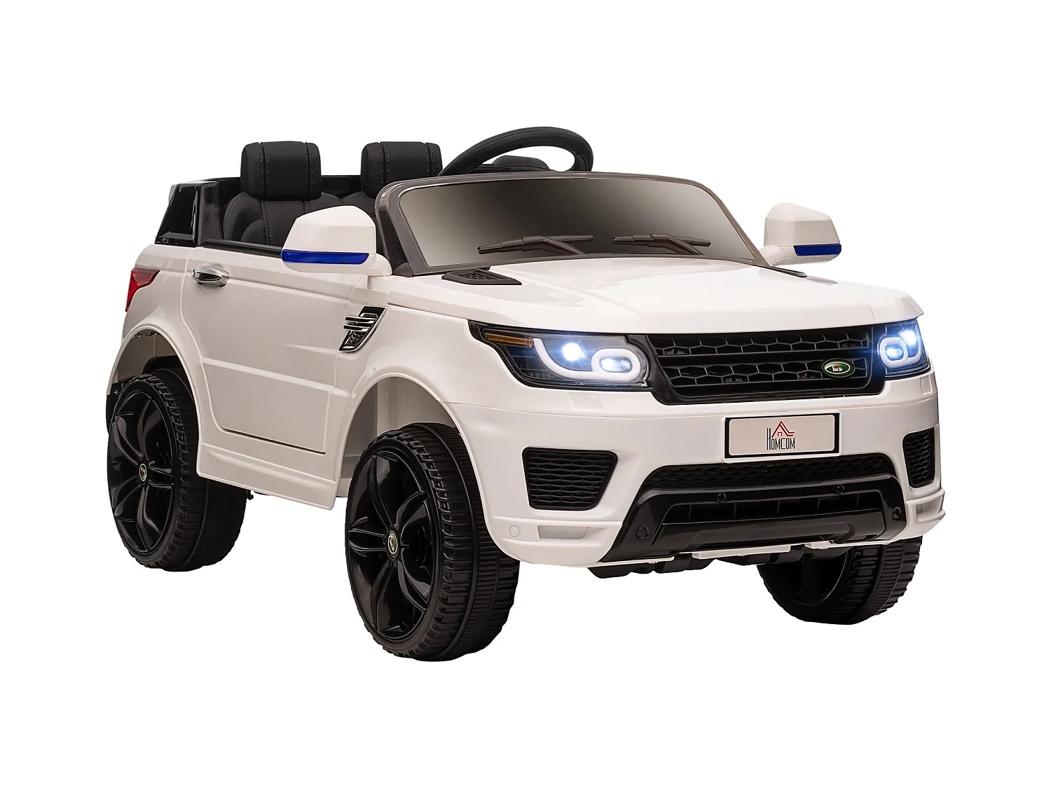 Macchina elettrica per bambini 3-6 anni con telecomando bianco