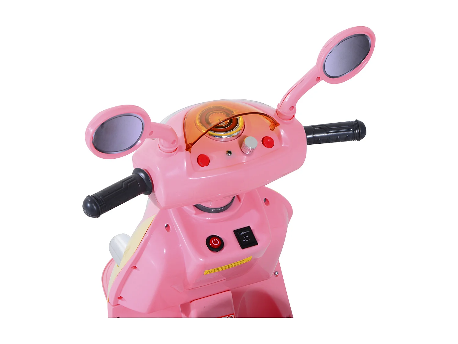 Motorino elettrico per bambini con luci e musica rosa