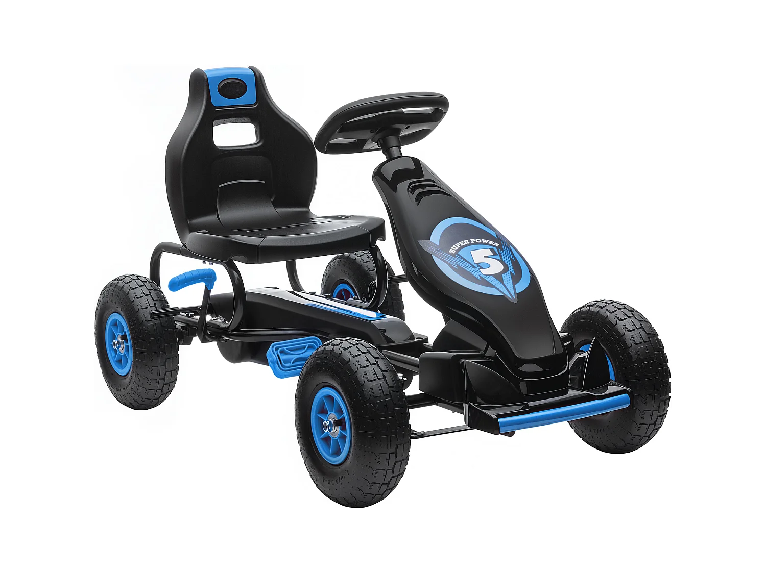 Go kart a pedali per bambini 5-12 anni con sedile regolabile