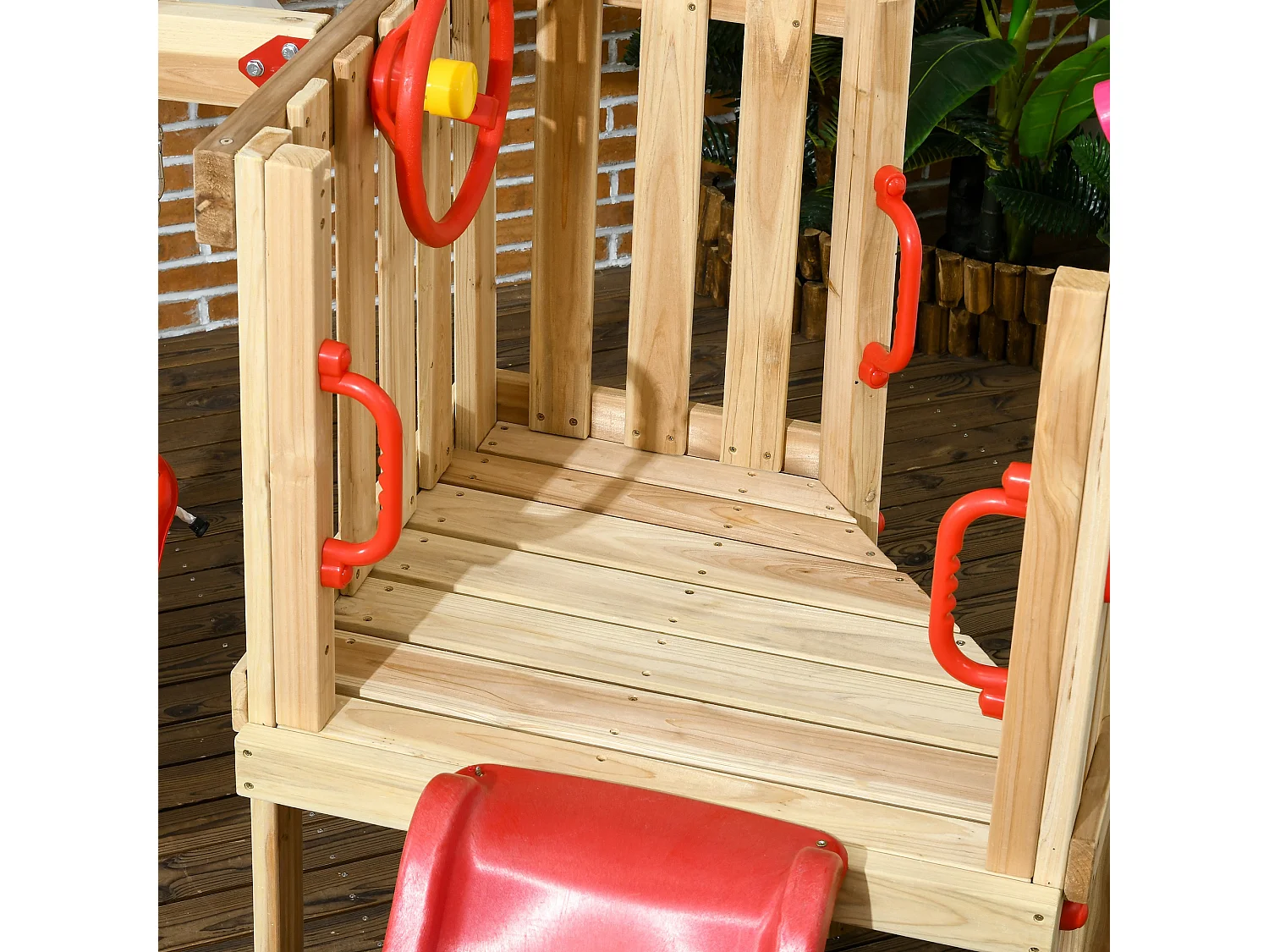 Set scivolo e altalena per bambini 18-48 mesi in legno e plastica