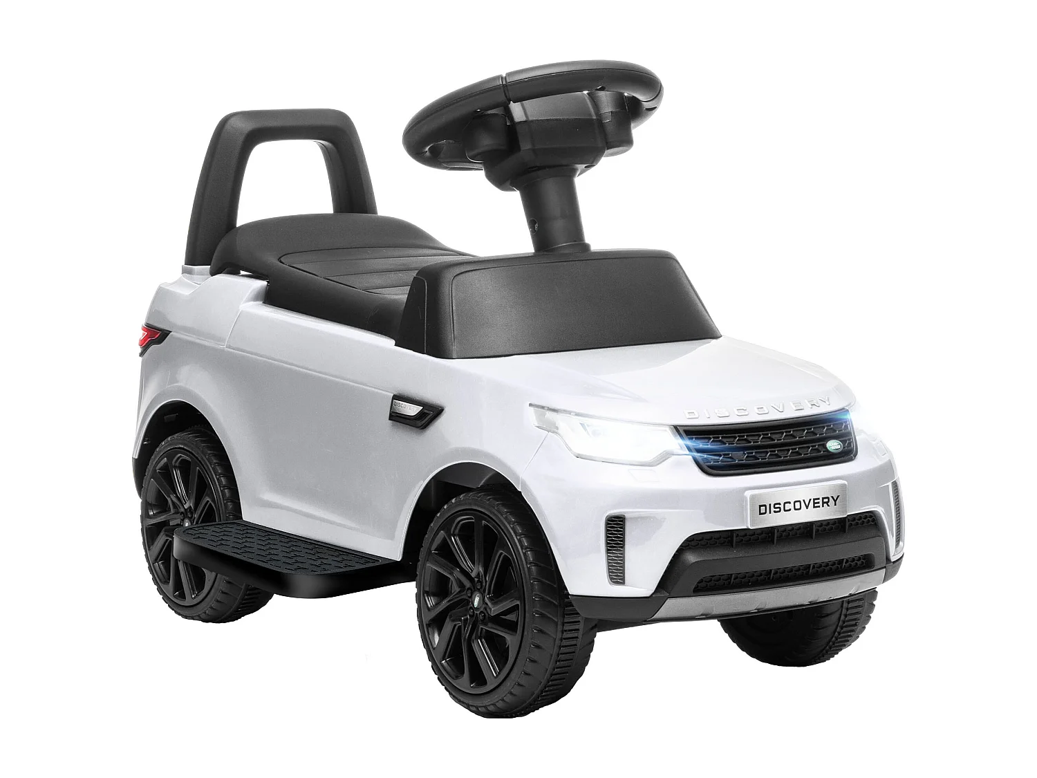 Macchina per bambini land rover elettrica e a spinta 3km/h bianco