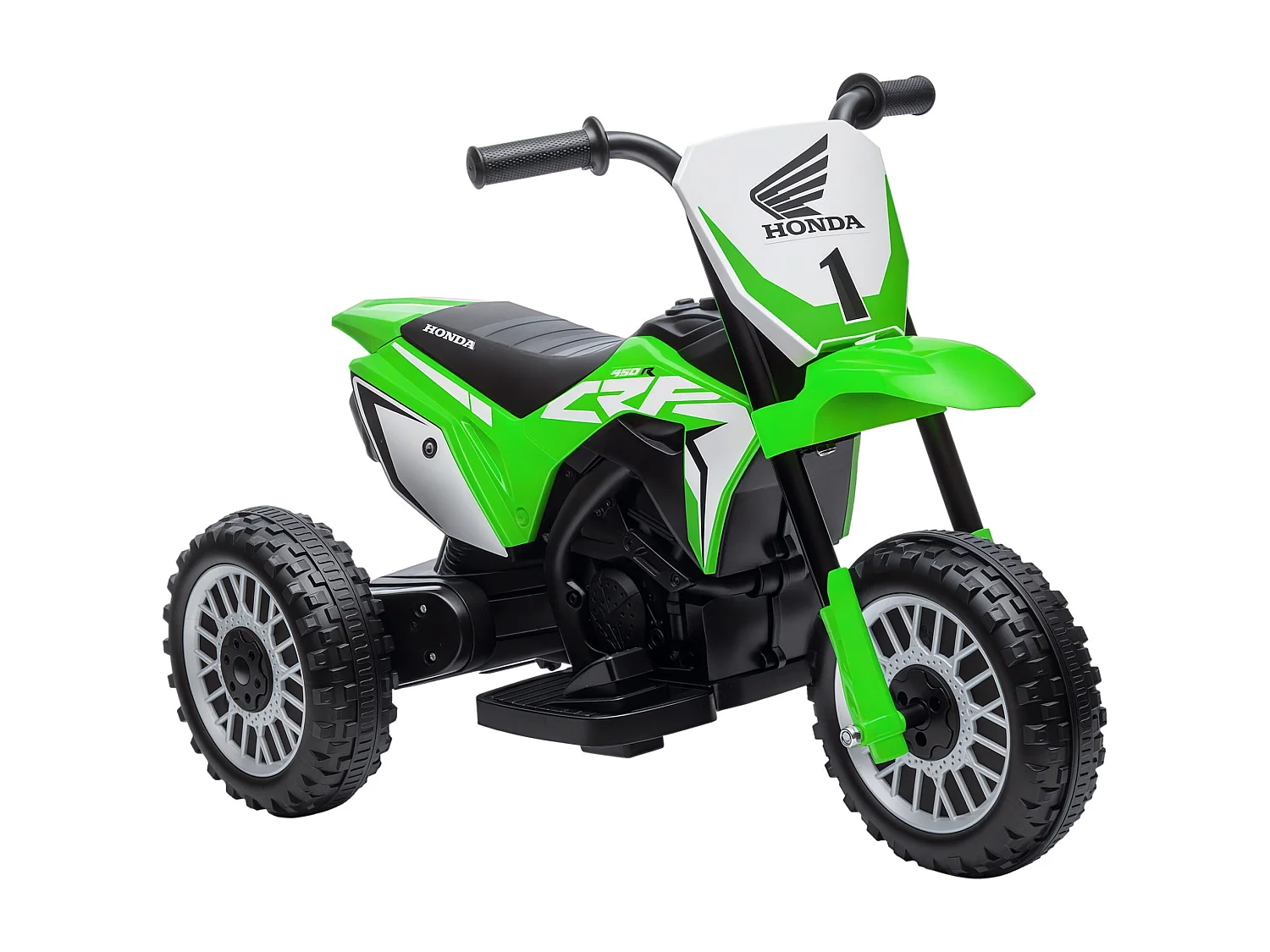 Moto elettrica per bambini 18-36 mesi honda crf450rl verde