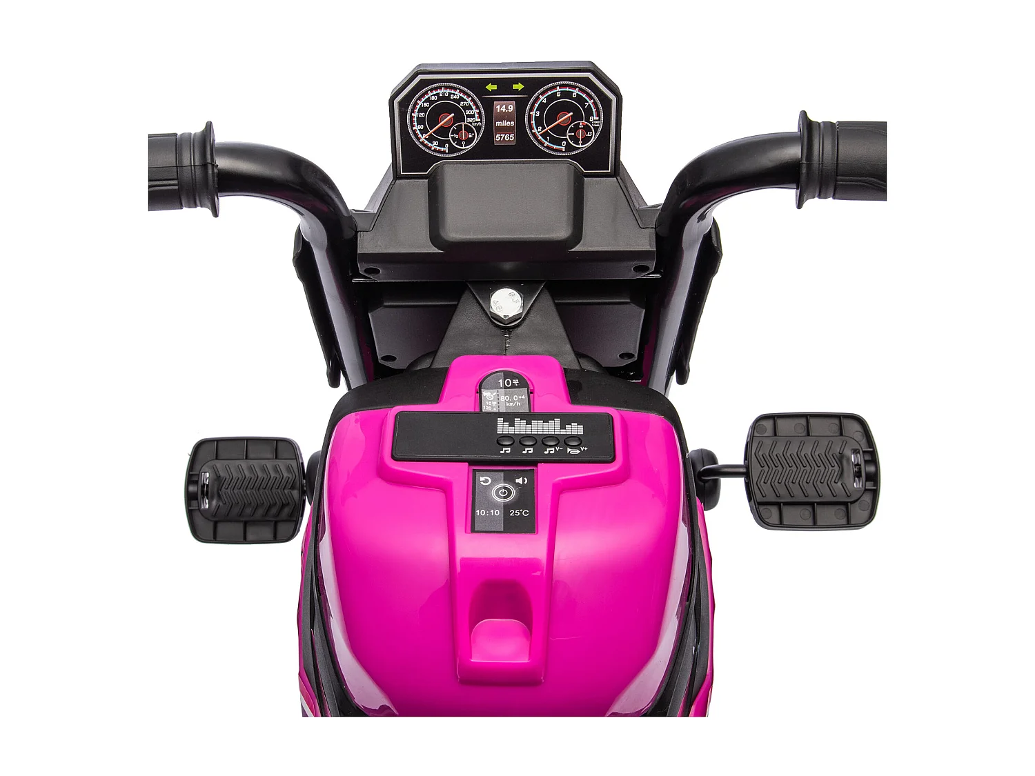 Triciclo per bambini 18-36 mesi design 3 in 1 in pp e acciaio rosa