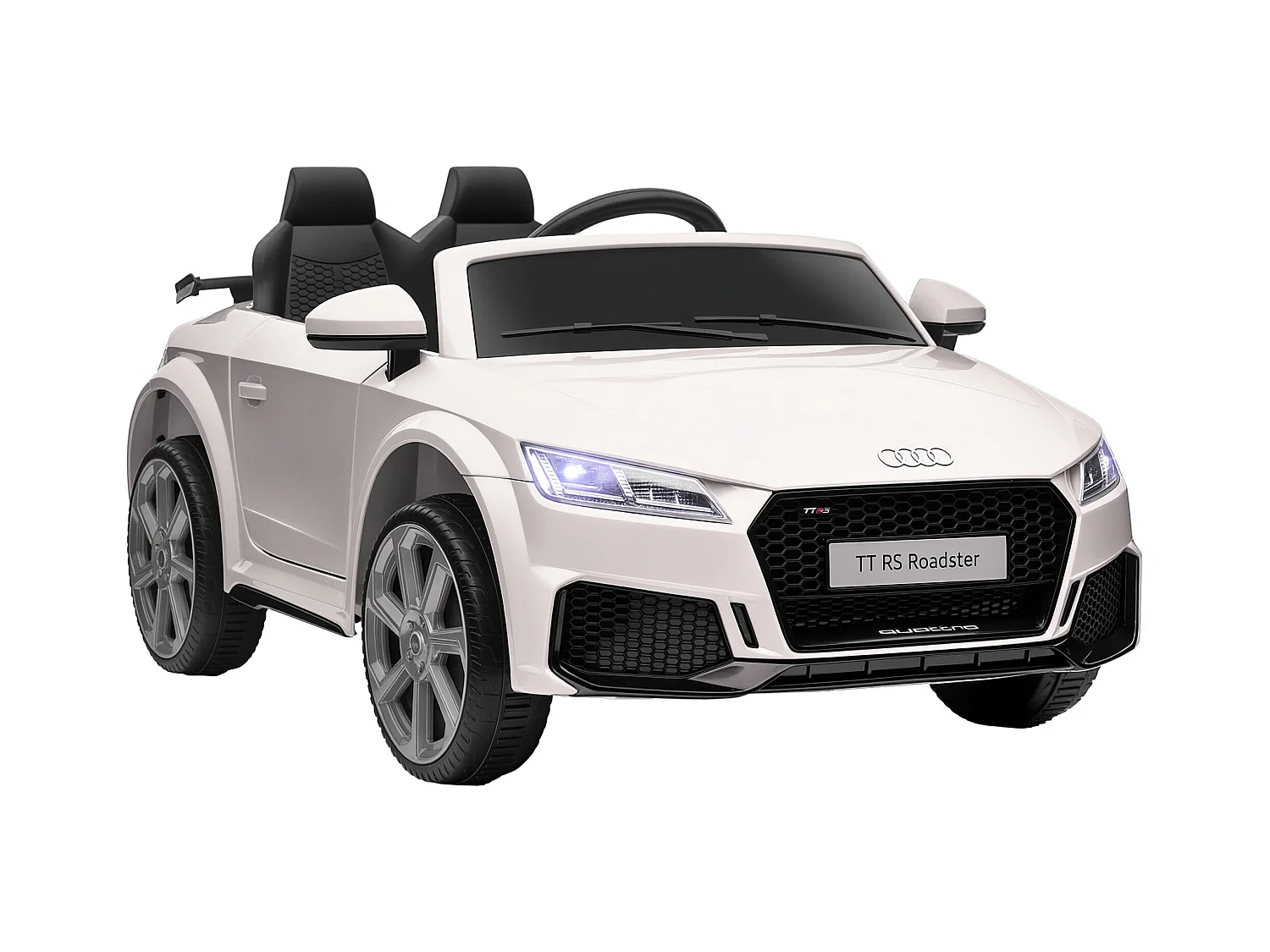 Macchina elettrica per bambini audi tt con telecomando e luci bianco