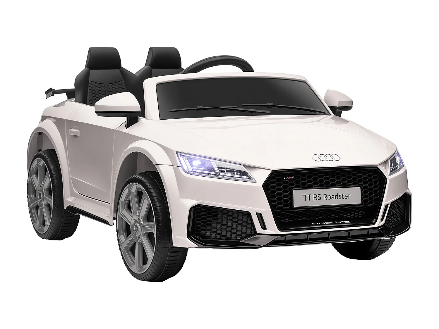 Macchina elettrica per bambini audi tt con telecomando e luci bianco