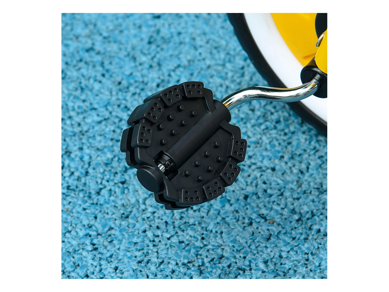 Triciclo per bimbi 2-5 anni regolabile con campanello giallo