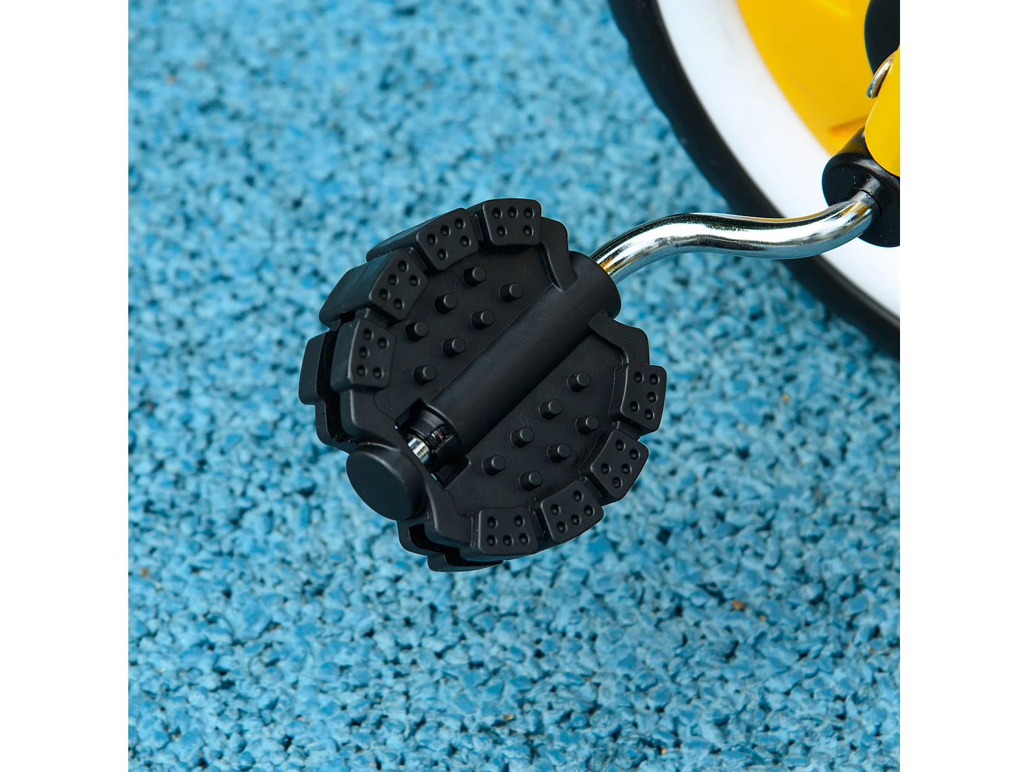 Triciclo per bimbi 2-5 anni regolabile con campanello giallo