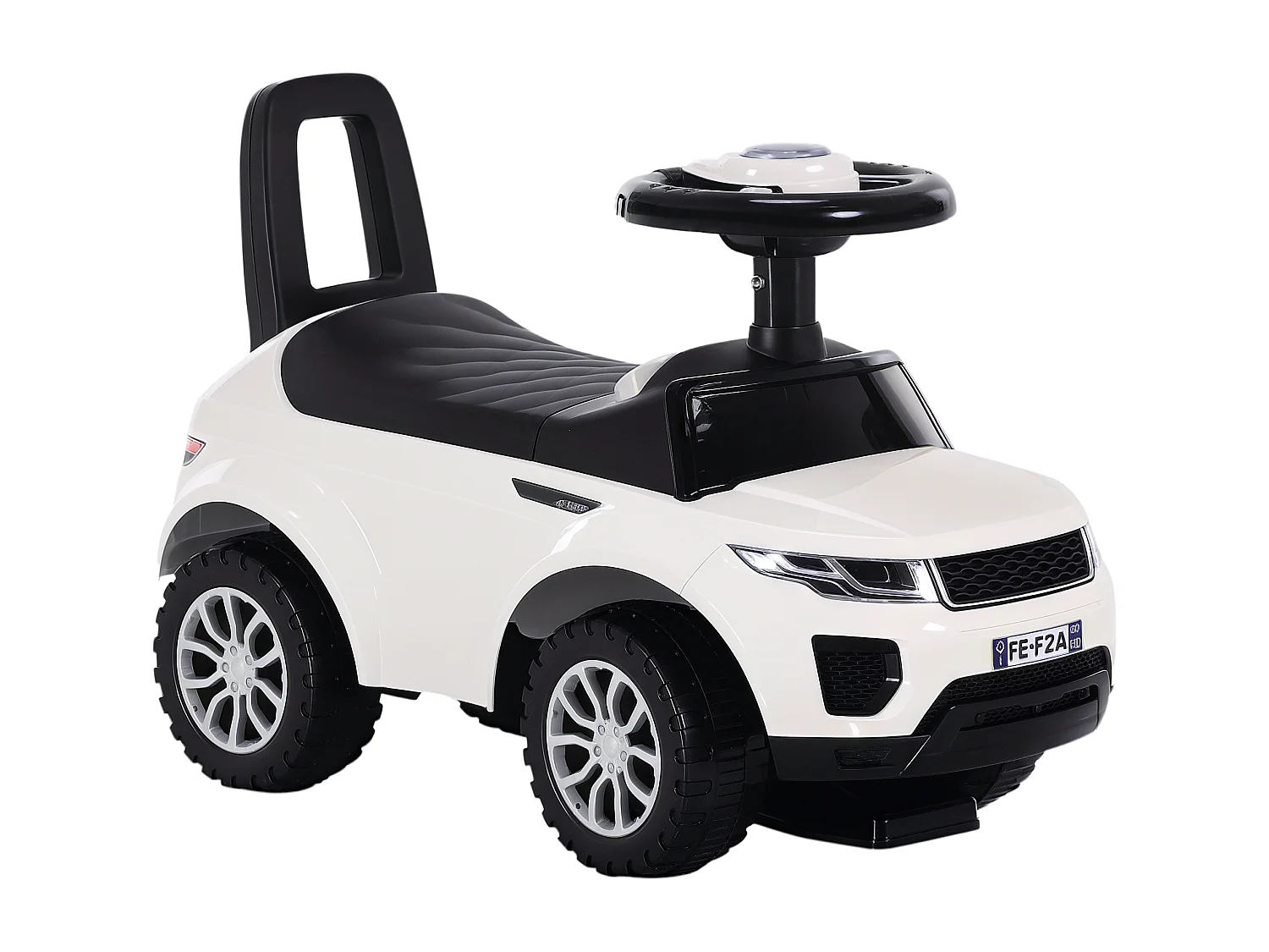 Macchina cavalcabile giocattolo per bambini 12-36 mesi bianca