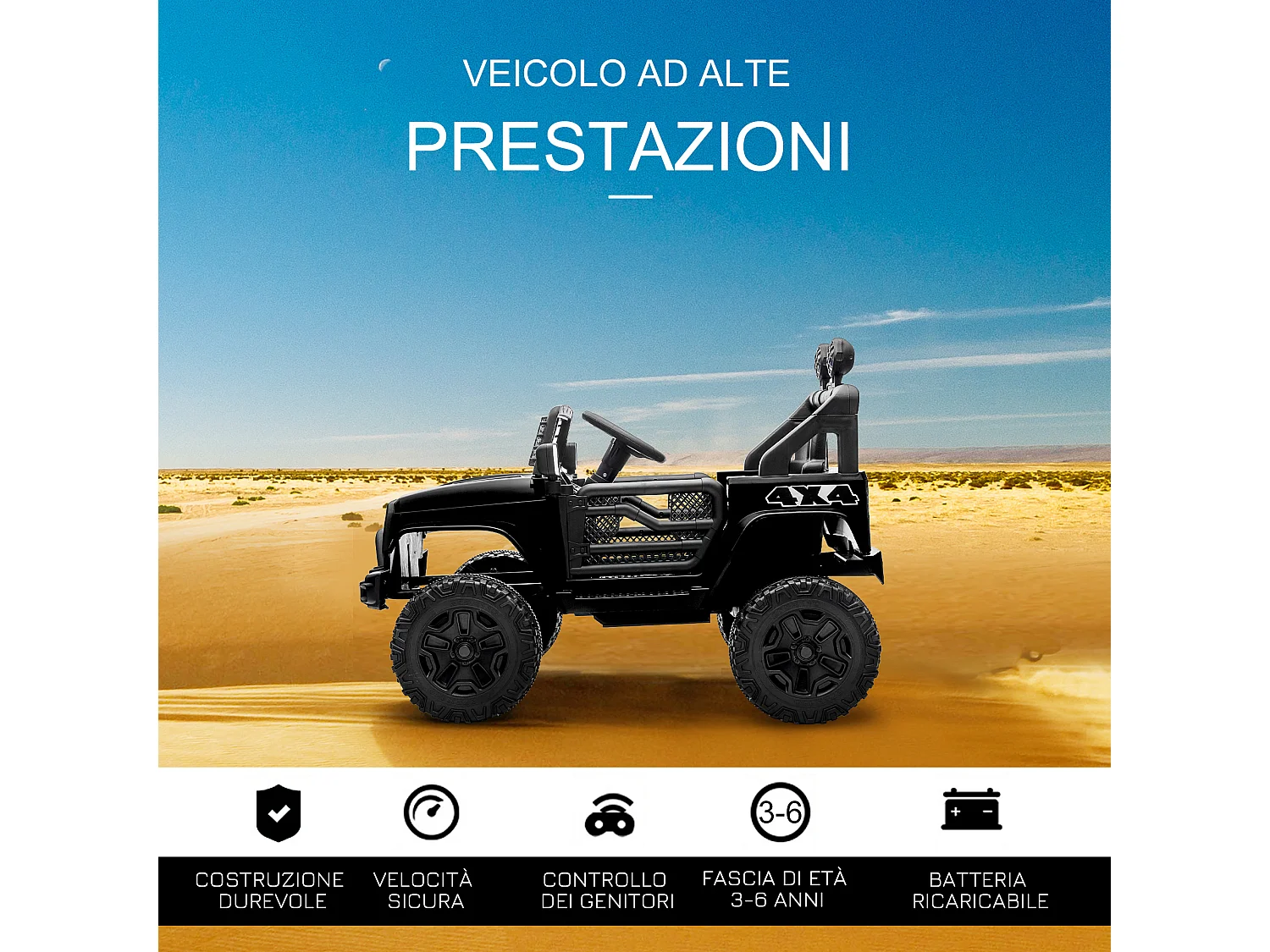 Macchina per bambini elettrica 12v guida manuale e telecomando