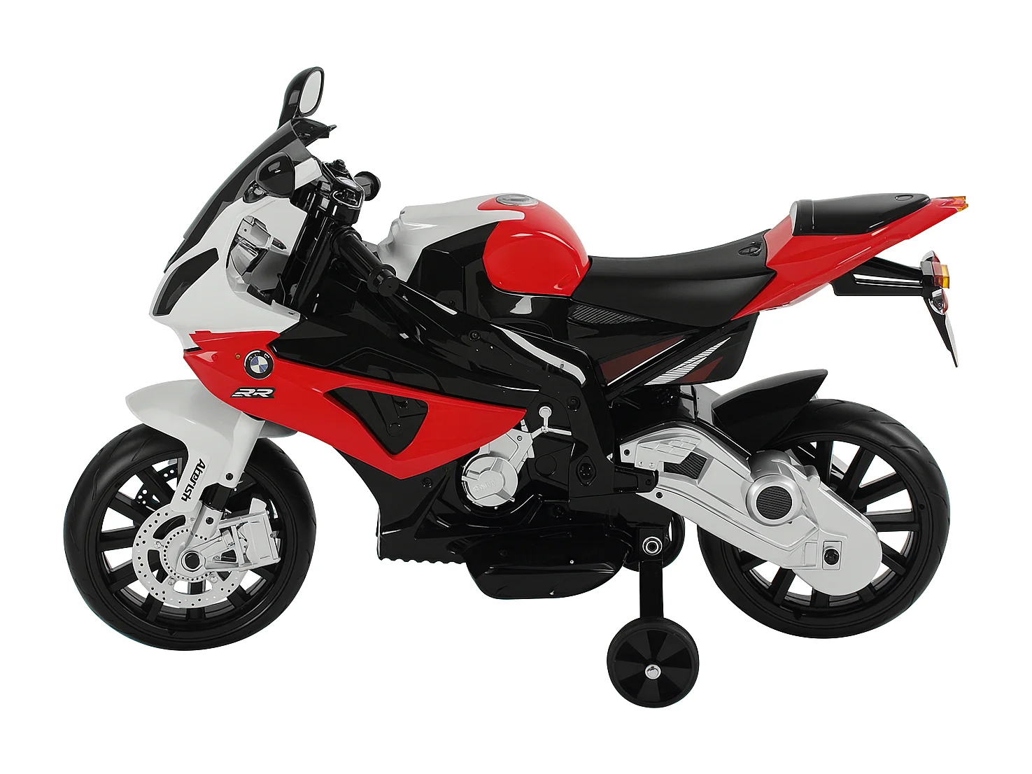 Moto elettrica per bambini bmw batteria 12v con rotelle e luci