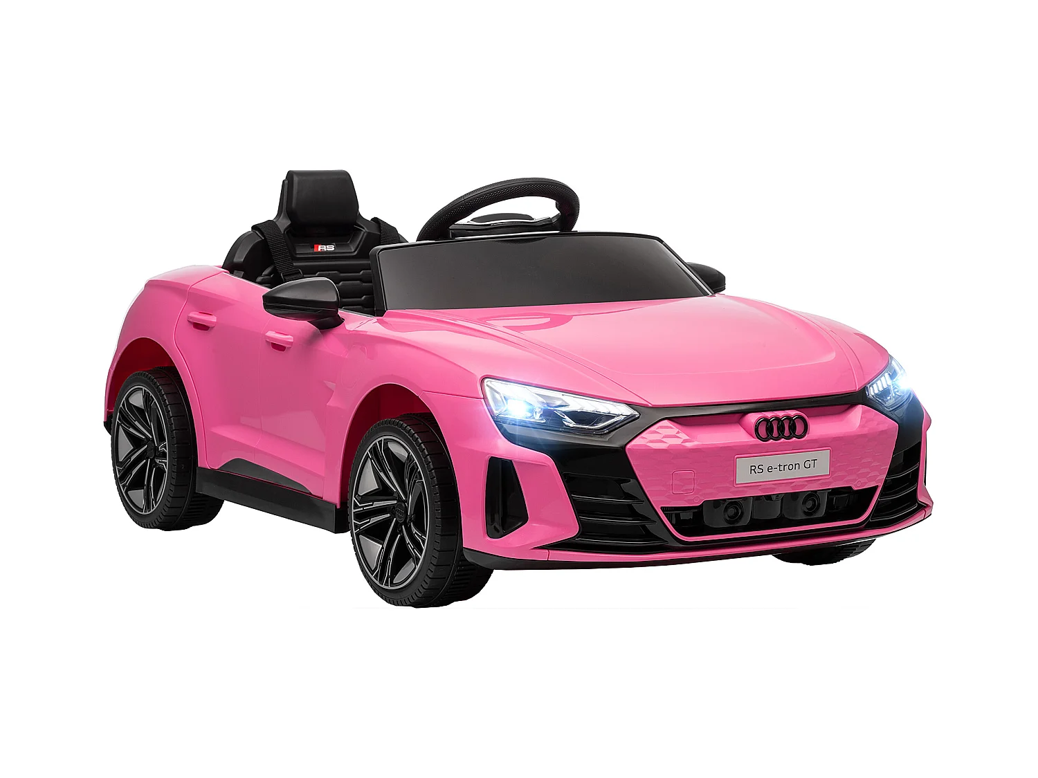 Macchina elettrica per bambini 3-5 anni con telecomando rosa