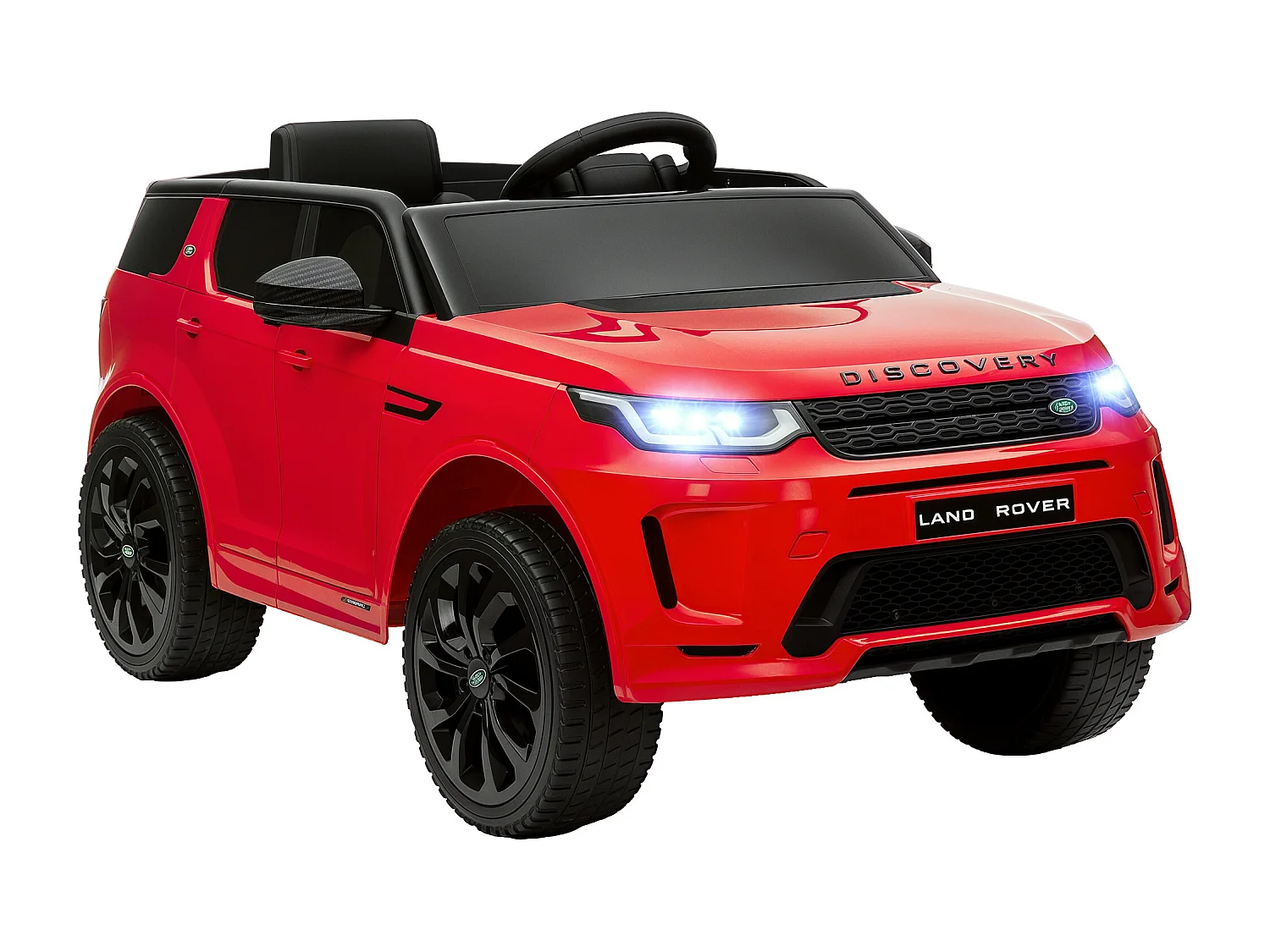 Macchina elettrica per bambini licenza land rover discovery rosso