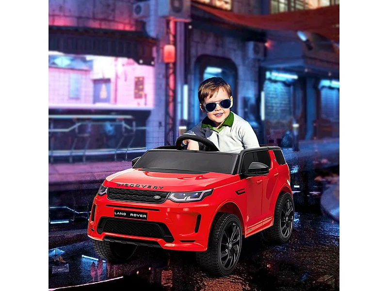 Macchina elettrica per bambini licenza land rover discovery rosso