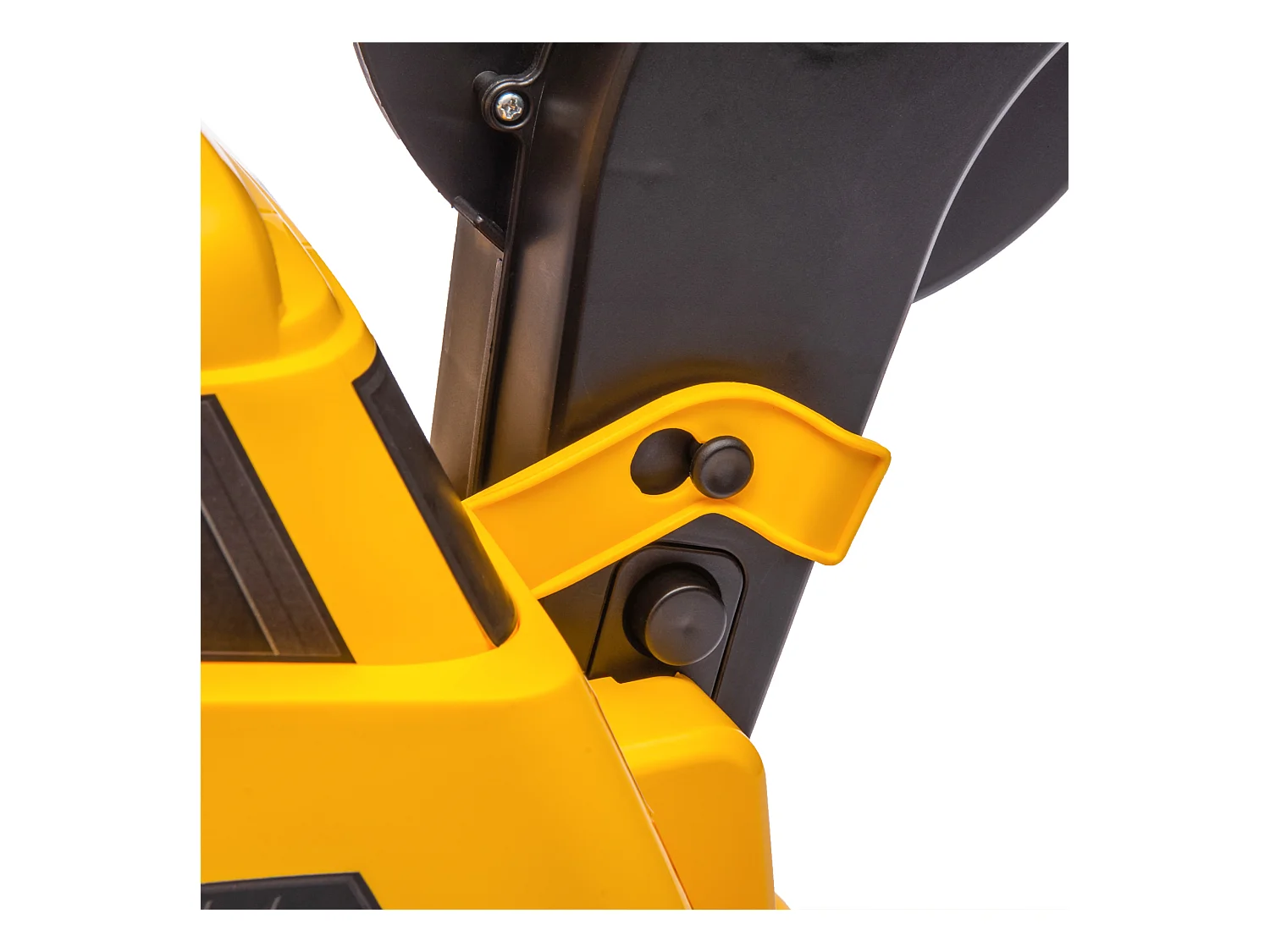 Ruspa giocattolo con volante e benna di scavo giallo e nero