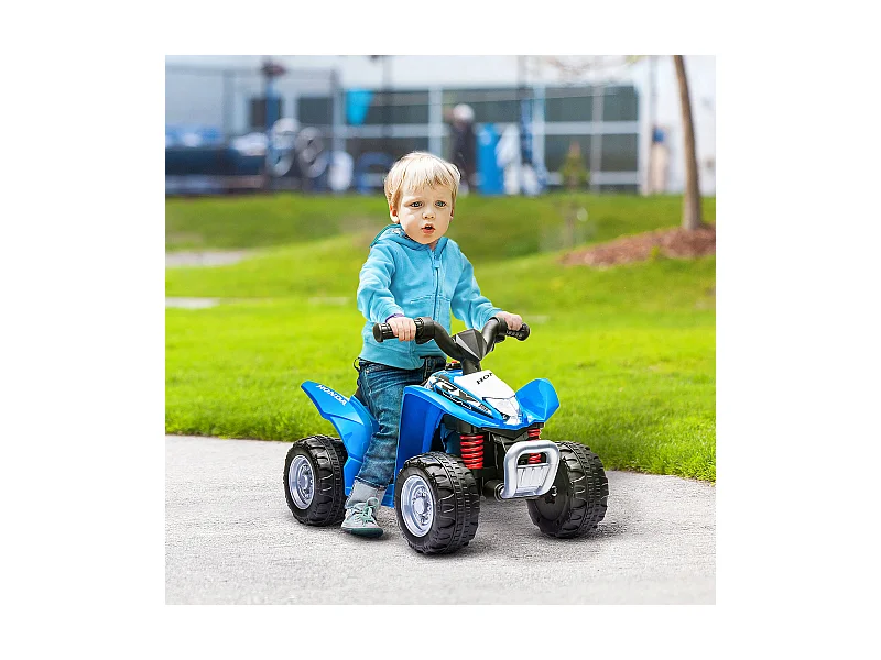 Quad elettrico per bambini 18-36 mesi velocità max 2.8km/h blu