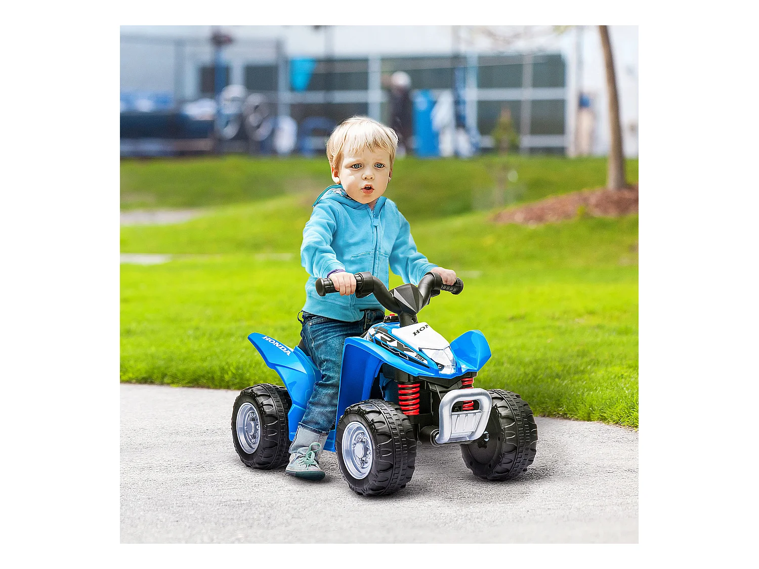 Quad elettrico per bambini 18-36 mesi velocità max 2.8km/h blu