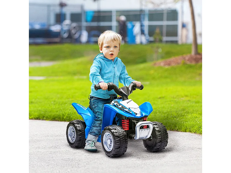 Quad elettrico per bambini 18-36 mesi velocità max 2.8km/h blu