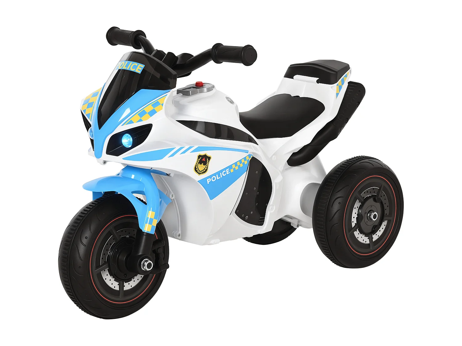Moto giocattolo a 3 ruote per bambini 18-36 mesi stile polizia