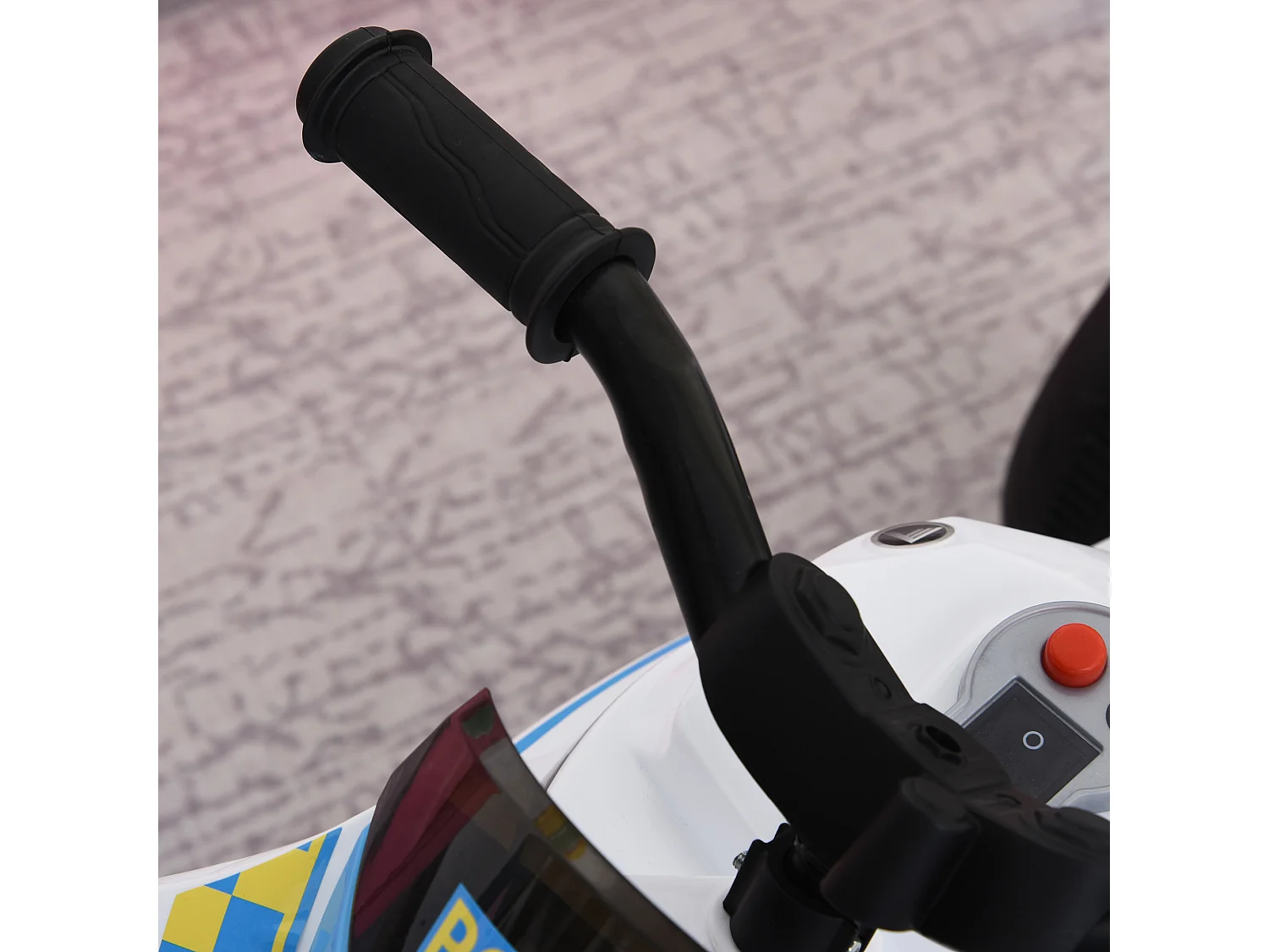 Moto giocattolo a 3 ruote per bambini 18-36 mesi stile polizia