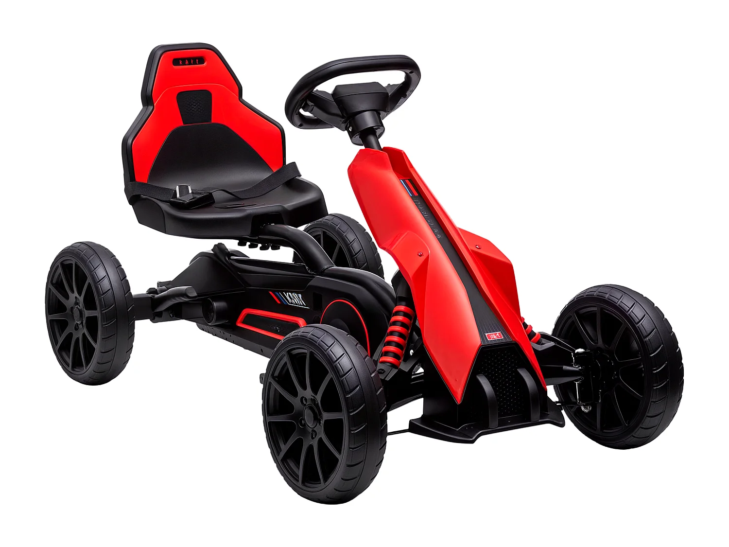 Go kart a pedali per bambini 3-8 anni con sedile regolabile