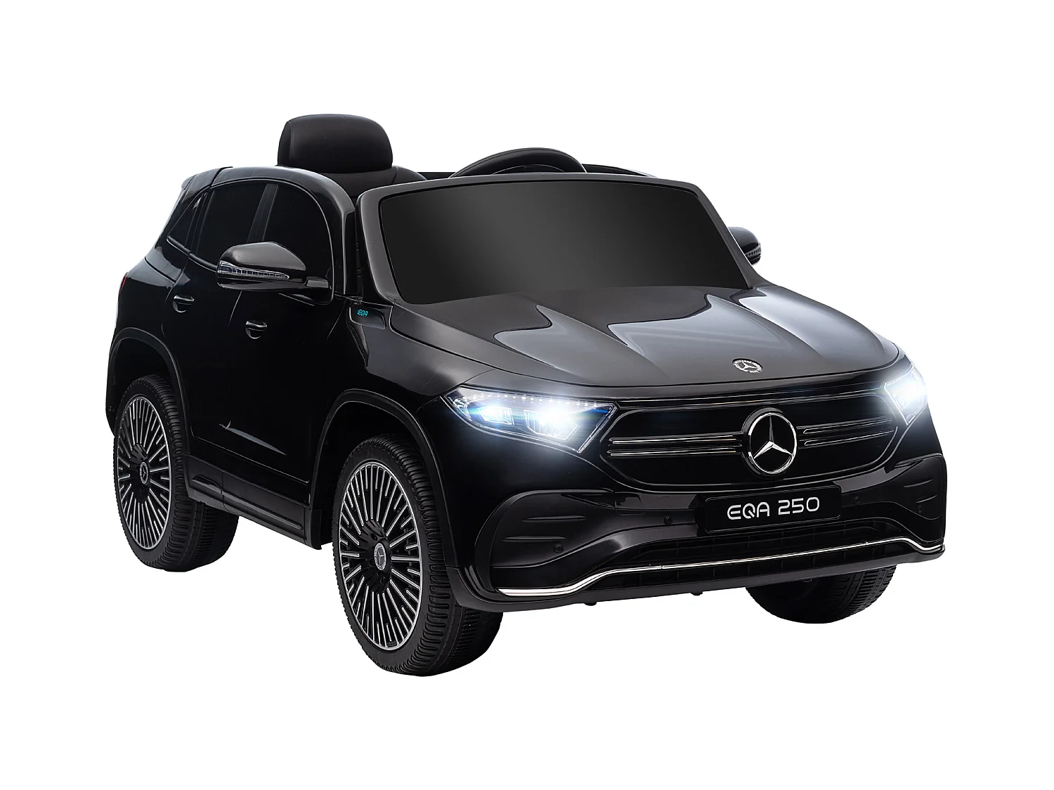 Macchina elettrica per bambini con licenza mercedes benz eqa nero