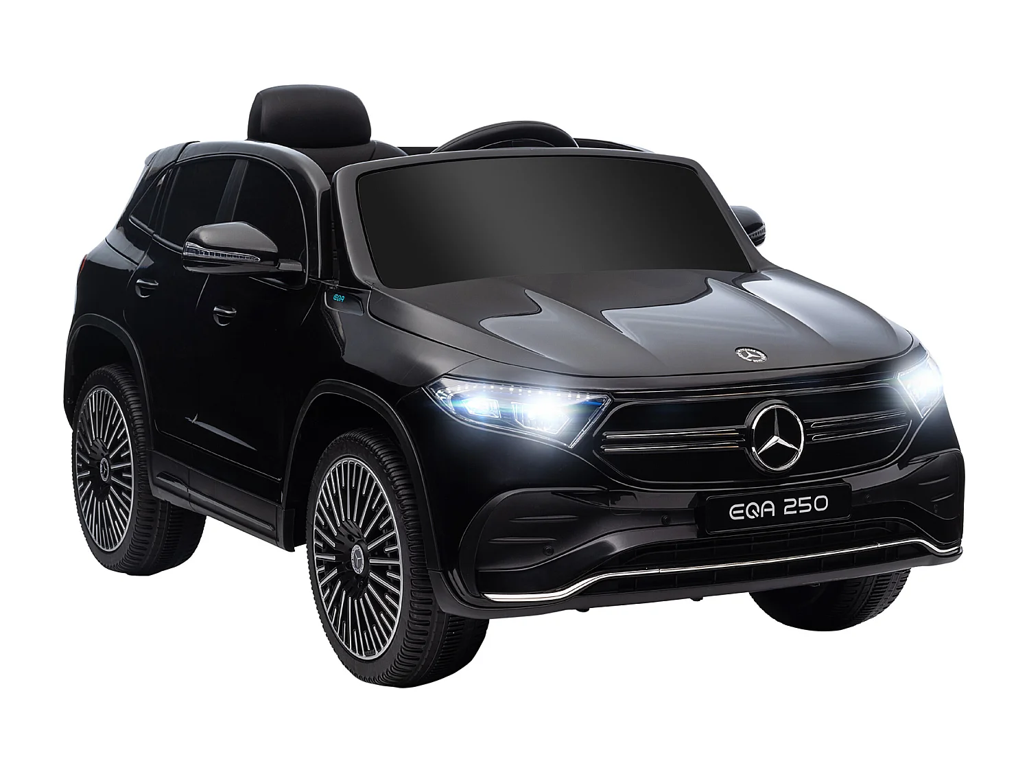 Macchina elettrica per bambini con licenza mercedes benz eqa nero