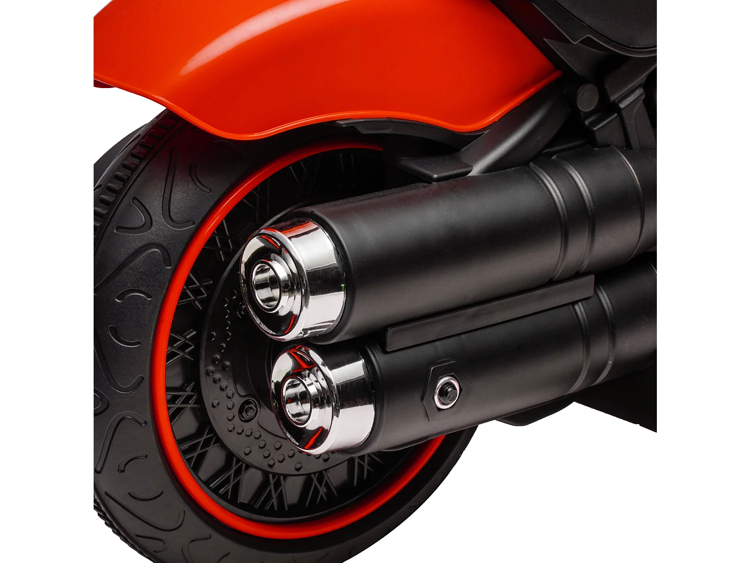 Moto elettrica per bambini 18-36 mesi con rotelle rosso