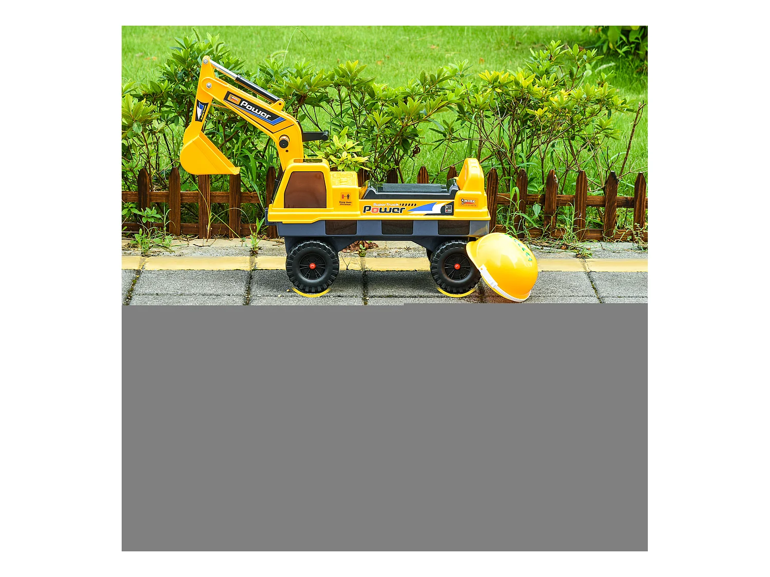 Ruspa giocattolo 2 in 1 con benna escavatore e a mordente