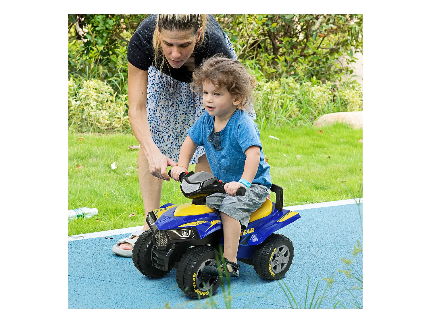 Quad per bambini 18-36 mesi con vano contenitore suoni e luci