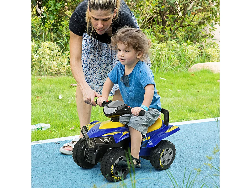 Quad per bambini 18-36 mesi con vano contenitore suoni e luci