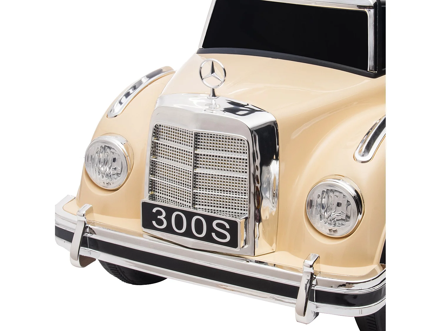 Macchina elettrica per bambini 18-48 mesi mercedes-benz beige