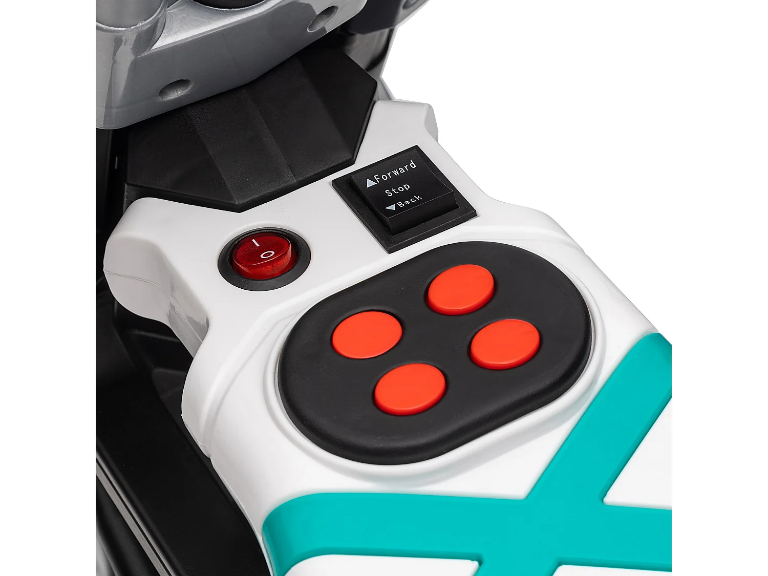 Moto elettrica per bambini 3-5 anni rotelle clacson e musica