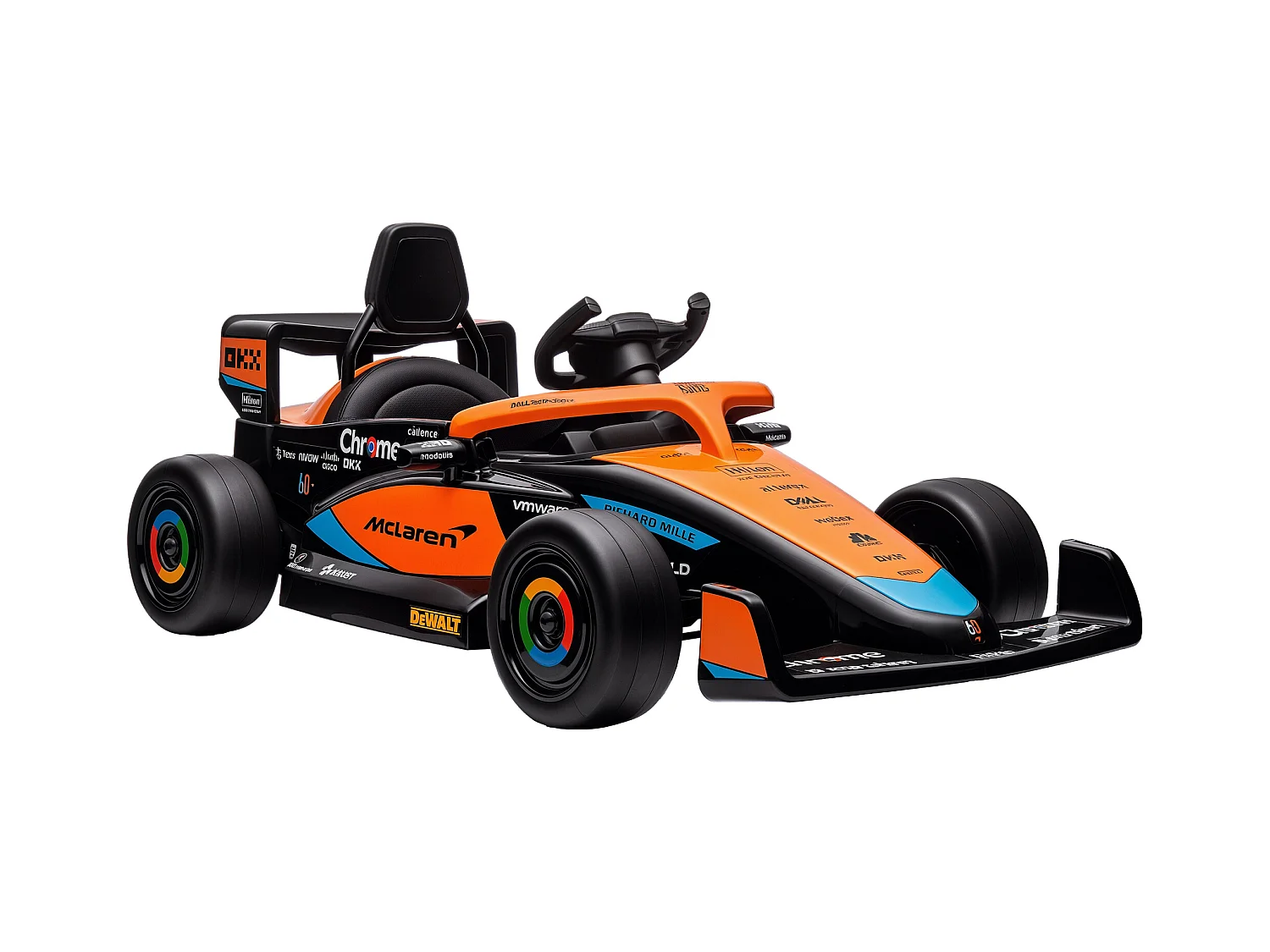 Macchina elettrica per bambini con licenza mclaren arancione