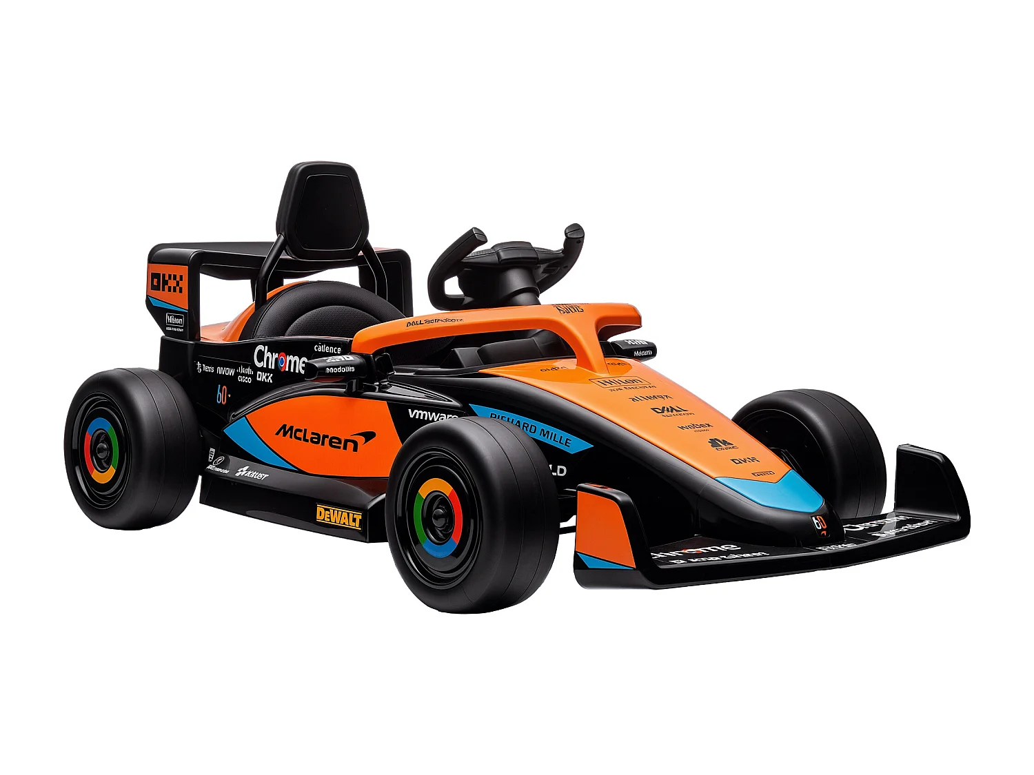 Macchina elettrica per bambini con licenza mclaren arancione