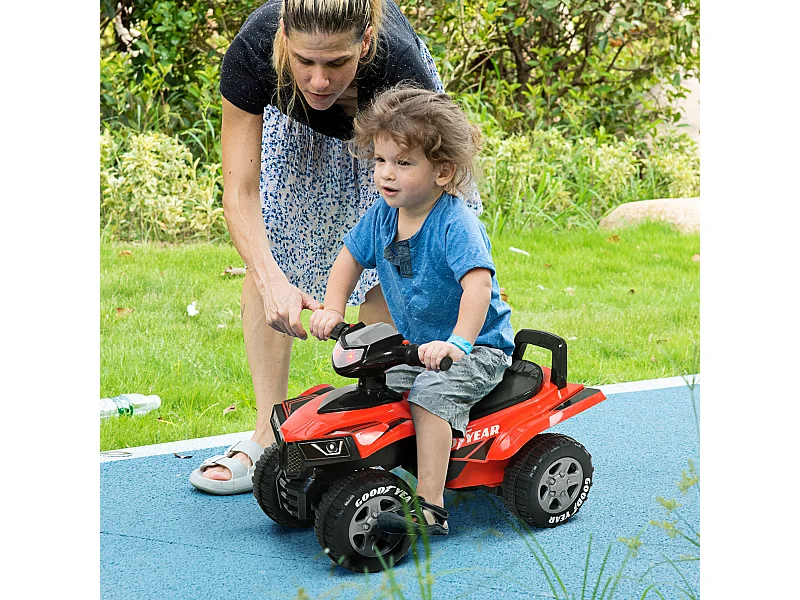 Quad per bambini 18-36 mesi con vano contenitore suoni e luci