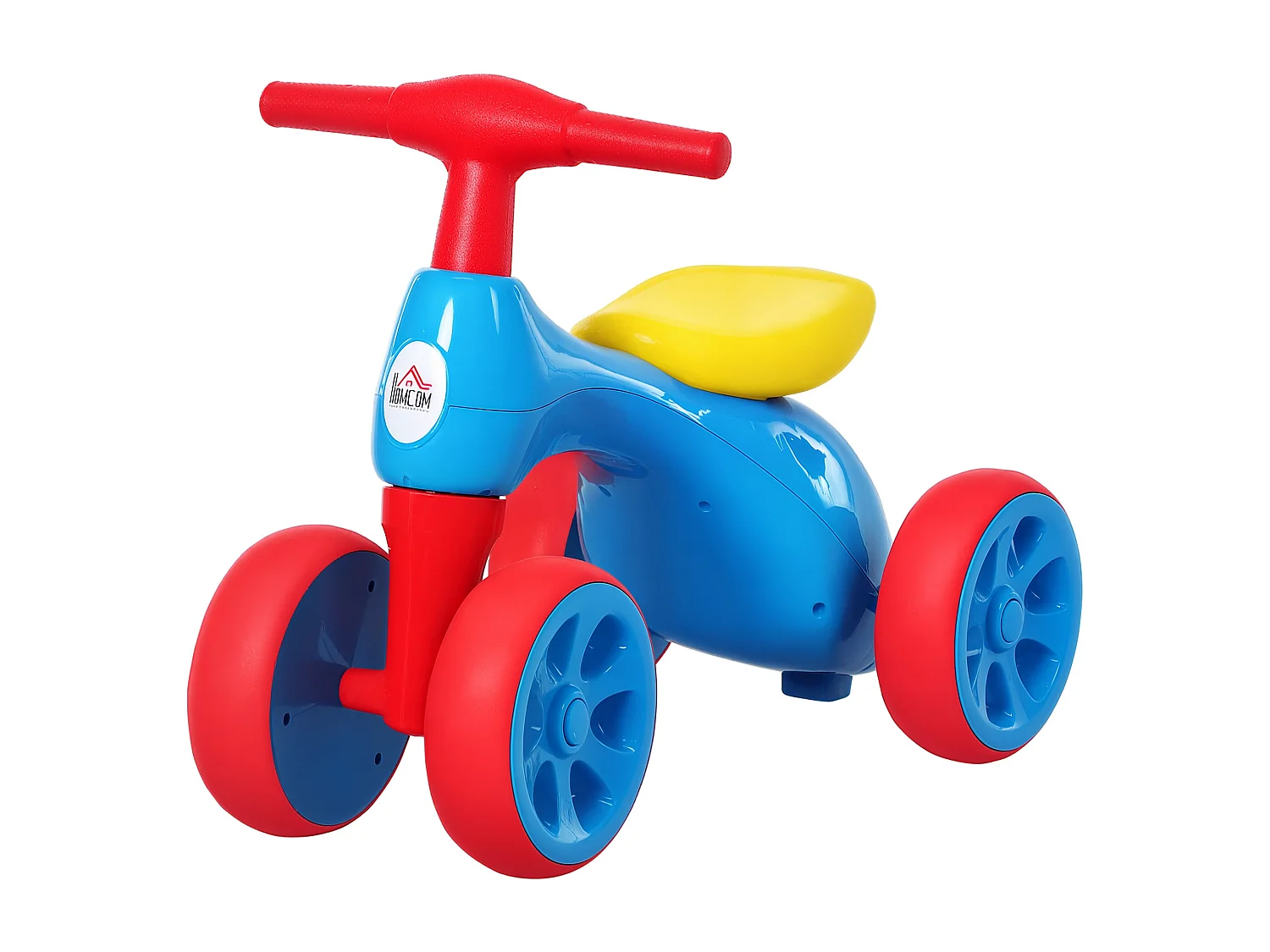 Bicicletta senza pedali per bambini da 18-36 mesi blu e rosso