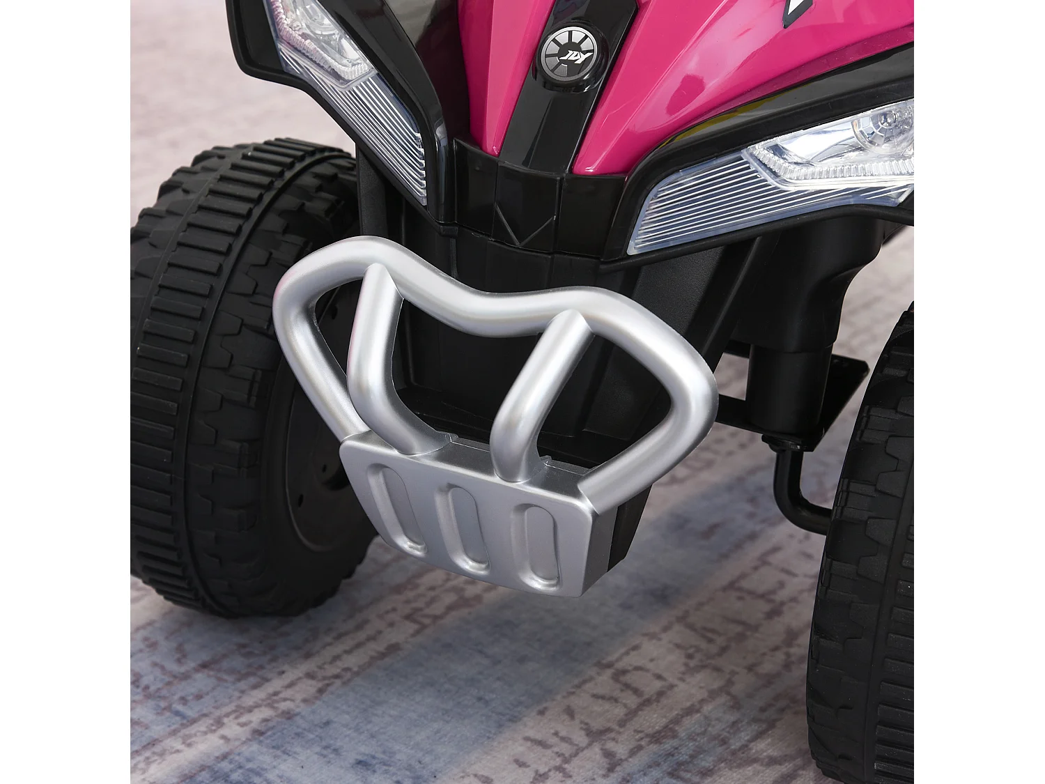Quad per bambini cavalcabile con luci e suoni rosa