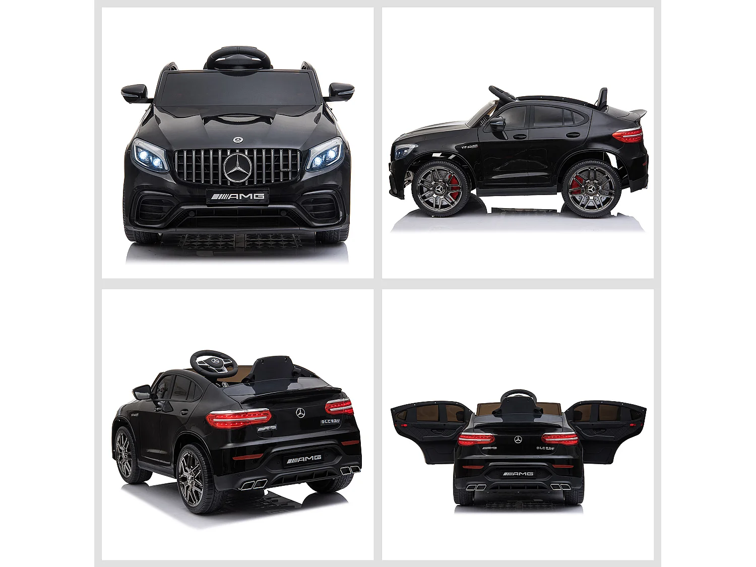 Macchina per bambini 3-5 anni mercedes con telecomando nera