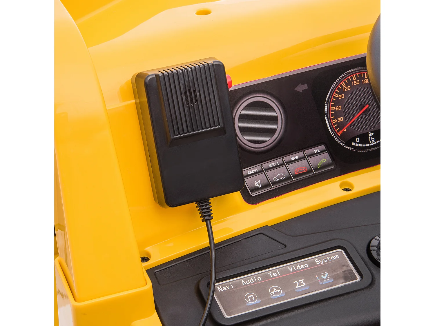 Camion giocattolo licenza caterpillar in pp e metallo giallo