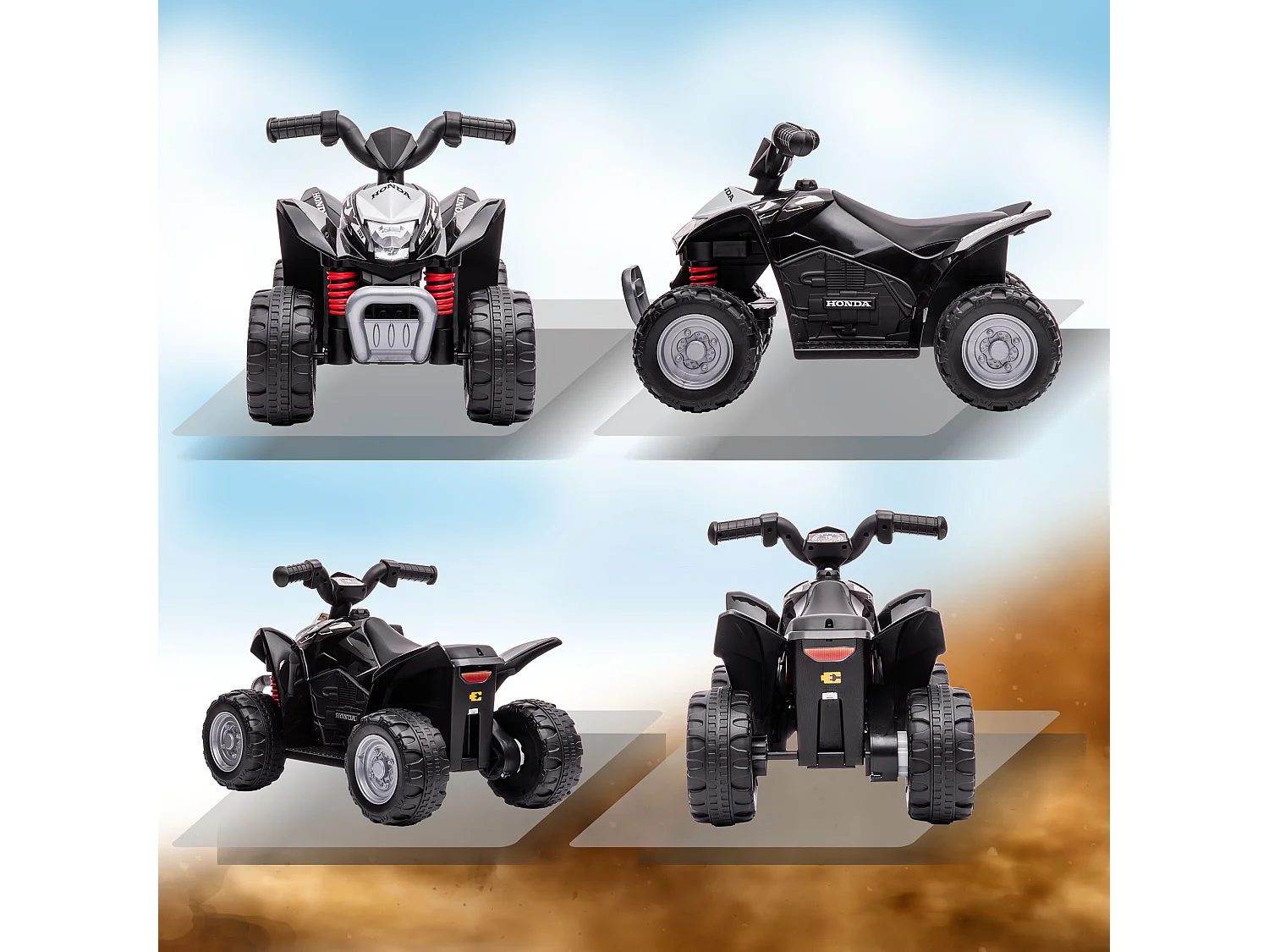 Quad elettrico per bambini 18-36 mesi velocità max 2.8km h
