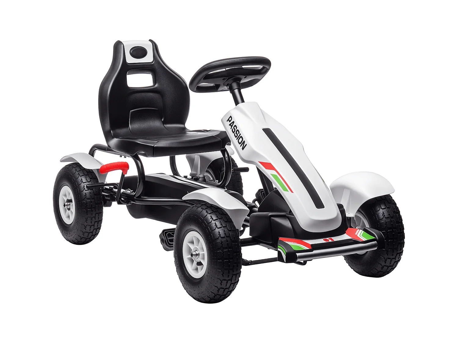 Go kart a pedali per bambini 5-12 anni in plastica e metallo